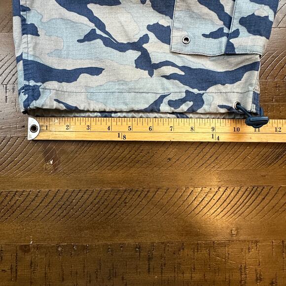 Vintage Y2K State Property Blue Gray Camo Baggy Shorts Skater Waist Size 34 - Picture 10 of 15